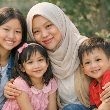 Pelangi di Balik Rutinitas sebagai Ibu Tiga Anak